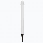 2.5" Ground Pole - (35" Overall Height) in White
