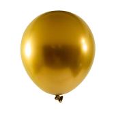 Chrome Latex Balloon 5" 50pc/bag - Gold