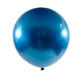 Chrome Latex Balloon 18" 10pc/bag - Blue