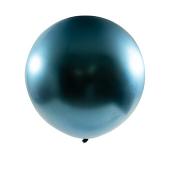 Chrome Latex Balloon 36" 2pc/bag - Blue