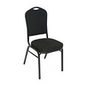 Axiom™ Crown Back Banquet Chair -  Black