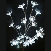 DecoStar™ Blooming Crystal White LED Silver Branch