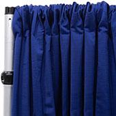 Royal Slub Drape Panel - 100% Polyester - Blueberry