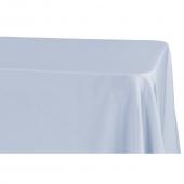 90" x 156" Rectangular 125-130 GSM Polyester Tablecloth - Dusty Blue