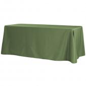 90" x 156" Rectangular 125-130 GSM Polyester Tablecloth - Willow Green