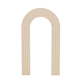 Open Ripple Arch Collapsing Chiara Panel - Select Your Size!