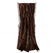 DecoStar™ 15" Chiavari Chair Accent 5 Piece Taffeta Weave - Chocolate Brown