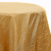 Gold - Crushed Tergalet Tablecloth by Eastern Mills - Many Size Options