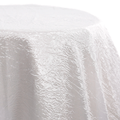 White - *FR* Crushed Tergalet Tablecloth by Eastern Mills - Many Size Options