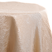 Champagne - Crushed Tergalet Tablecloth by Eastern Mills - Many Size Options