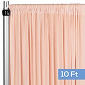 4-Way Stretch Spandex Drape Panel - 10ft Long - Blush/Rose Gold