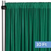 4-Way Stretch Spandex Drape Panel - 10ft Long - Emerald Green