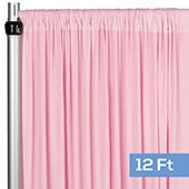 4-Way Stretch Spandex Drape Panel - 12ft Long - Pink