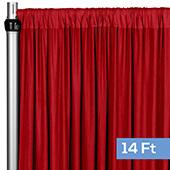 4-Way Stretch Spandex Drape Panel - 14ft Long - Red