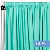 4-Way Stretch Spandex Drape Panel - 14ft Long - Turquoise