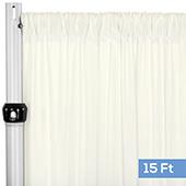 4-Way Stretch Spandex Drape Panel - 15ft Long - Ivory