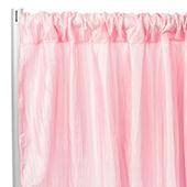 Accordion Crushed Taffeta - 10ft Long x 54" Wide Drape/Backdrop Panel - Pink