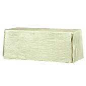 Accordion Crushed Taffeta - 90"x132" Rectangular Tablecloth - Sage Green