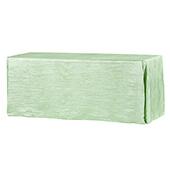 Accordion Crushed Taffeta - 90"x156" Rectangular Tablecloth - Mint Green