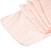 Accordion Crushed Taffeta Table Runner - Blush/Rose Gold