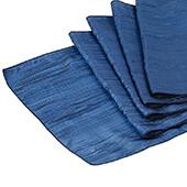 Accordion Crushed Taffeta Table Runner - Navy Blue