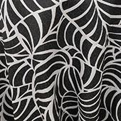 White/Black Amazonia Curtain Panel w/ 4" Rod Pocket - 116" Wide - Many Size Options