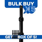 BULK BUY! BOX OF 5! - Black Anodized EZ Series - 3-Piece Adjustable Upright w/Slip-Lock (8ft-20ft)
