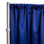 *FR* LUXE Satin Drape Panel by Eastern Mills (59" Wide) w/ 4" Sewn Rod Pocket - Deep Royal