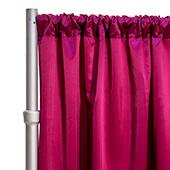 *FR* LUXE Satin Drape Panel by Eastern Mills (59" Wide) w/ 4" Sewn Rod Pocket - Magenta