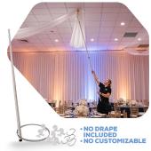 6-Panel Ceiling Draping Kit - HARDWARE ONLY