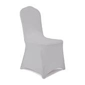 200 GSM Grade A Quality Spandex (Lycra) Banquet & Wedding Chair Cover By Eastern Mills in Grey/Silver Color