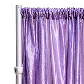 *FR* Crushed Taffeta Drape Panel by Eastern Mills 9 1/2 FT Wide w/ 4" Sewn Rod Pocket - Lilac