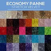 Fire Retardant Economy Panne Stretch Velvet - 100% Polyester - By The Yard - 60" Width