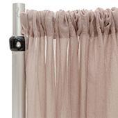 50% OFF LIQUIDATION – *FR* 16FT Long x 10ft Wide Sheer Voile Curtain Panel by Eastern Mills w/ 4" Pockets - Shadow Grey