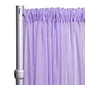 *FR* Crushed Sheer Voile Curtain Panel by Eastern Mills w/ 4" Pockets - 10ft Wide - Lilac