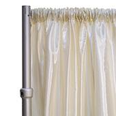 *FR* Taffeta Drape Panel by Eastern Mills 9 1/2 FT Wide w/ 4" Sewn Rod Pocket - Cream