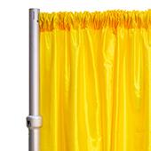 *FR* Crushed Taffeta Drape Panel by Eastern Mills 9 1/2 FT Wide w/ 4" Sewn Rod Pocket - Sun Flower