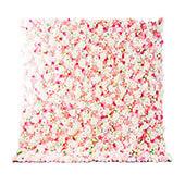 Pink, Fuchsia & White Mixed Florals- Curtain Style Floral Wall - Easy Install! Select Size