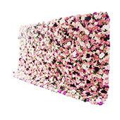 Pinks, White & Maroon Mixed Florals - Curtain Style Floral Wall - Easy Install! Select Size