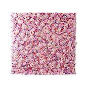 Pink Mixed Floral Wall - Curtain Style - Easy Install! Select Size