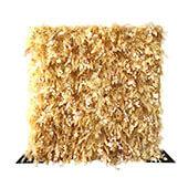 Deluxe Gold Mixed Florals & Pampas Floral Wall - Curtain Style - Easy Install! Select Size