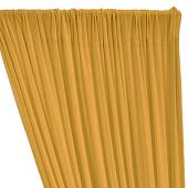 50% OFF LIQUIDATION – ITY Stretch Drape w/ Sewn Rod Pocket - 8FT Long x 60 inches width - Gold