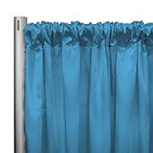 *IFR* 60" Wide Elite Taffeta Drape Panel by Eastern Mills w/ 4"  Sewn Rod Pocket - Blue Silk