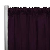 *IFR* 60" Wide Elite Taffeta Drape Panel by Eastern Mills w/ 4"  Sewn Rod Pocket - Eggplant