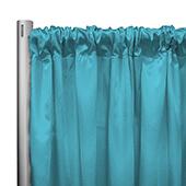 *IFR* 60" Wide Elite Taffeta Drape Panel by Eastern Mills w/ 4"  Sewn Rod Pocket - Lt. Turquoise