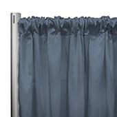 *IFR* 60" Wide Elite Taffeta Drape Panel by Eastern Mills w/ 4"  Sewn Rod Pocket - Medium Grey