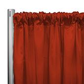 *IFR* 60" Wide Elite Taffeta Drape Panel by Eastern Mills w/ 4"  Sewn Rod Pocket - Orange
