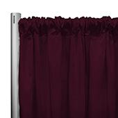 *IFR* 60" Wide Elite Taffeta Drape Panel by Eastern Mills w/ 4"  Sewn Rod Pocket - Plum