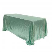 Rectangle 90" x 156" Sequin Tablecloth by Eastern Mills - Premium Quality - Mint
