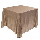 Square 90" x 90" Sequin Tablecloth by Eastern Mills - Premium Quality - Nude Matte